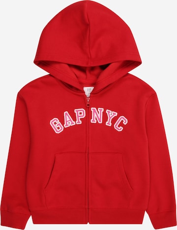 Veste de survêtement 'HERITAGE' GAP en rouge : devant