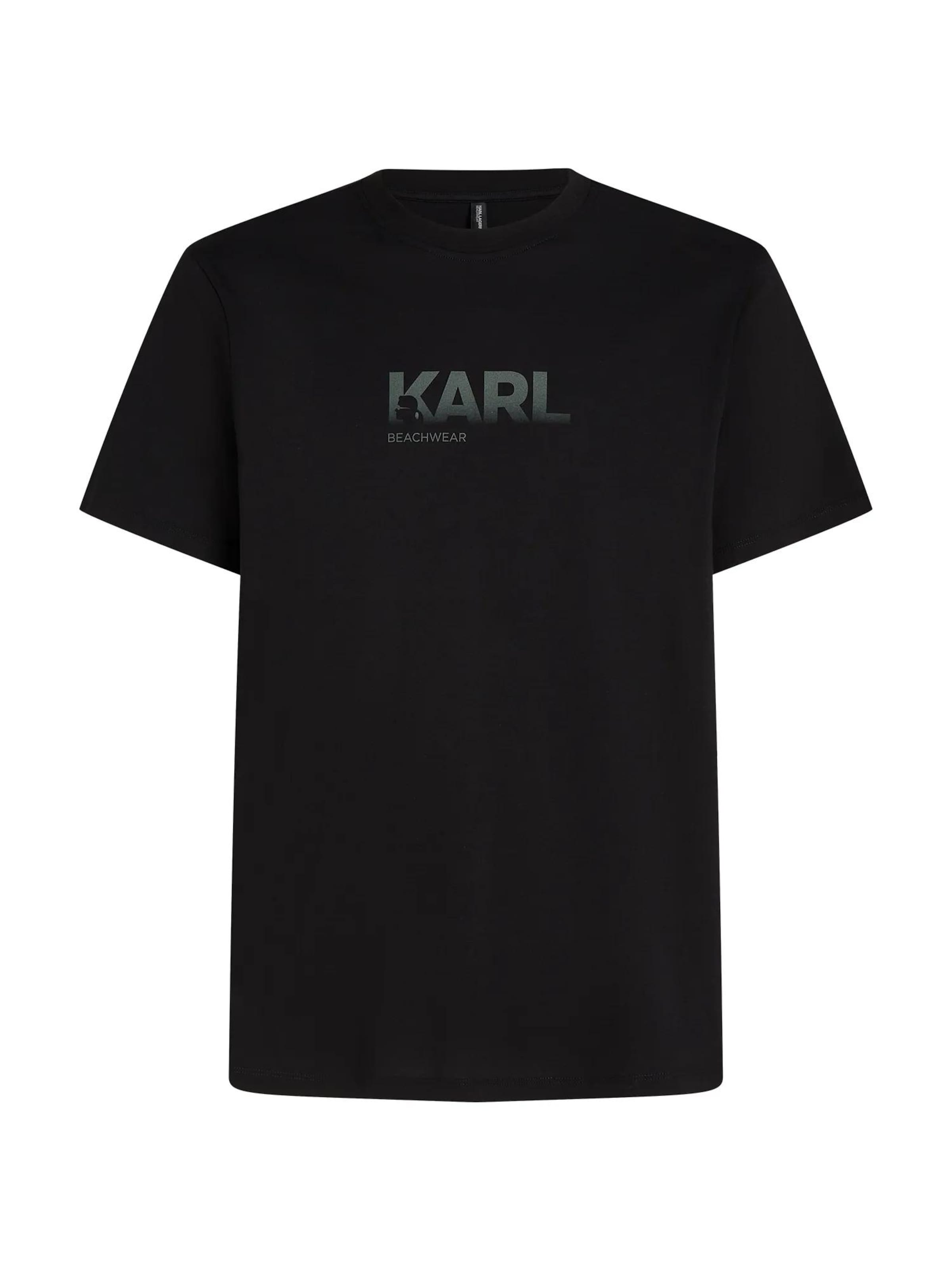 Tricou de la Karl Lagerfeld pe negru: față
