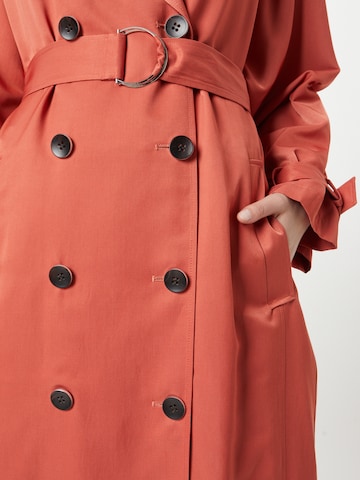 s.Oliver BLACK LABEL Between-Seasons Coat in Orange