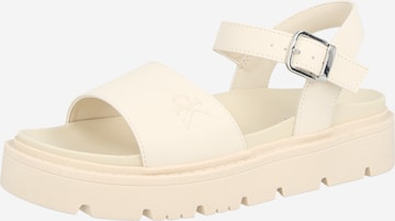 Calvin Klein Jeans Sandały 'NINA' w kolorze biały: przód