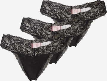 melns Hunkemöller Stringu biksītes 'Madison': no priekšpuses