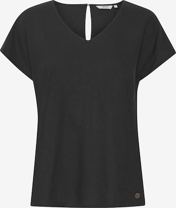 Camicia da donna di Oxmo in nero: frontale