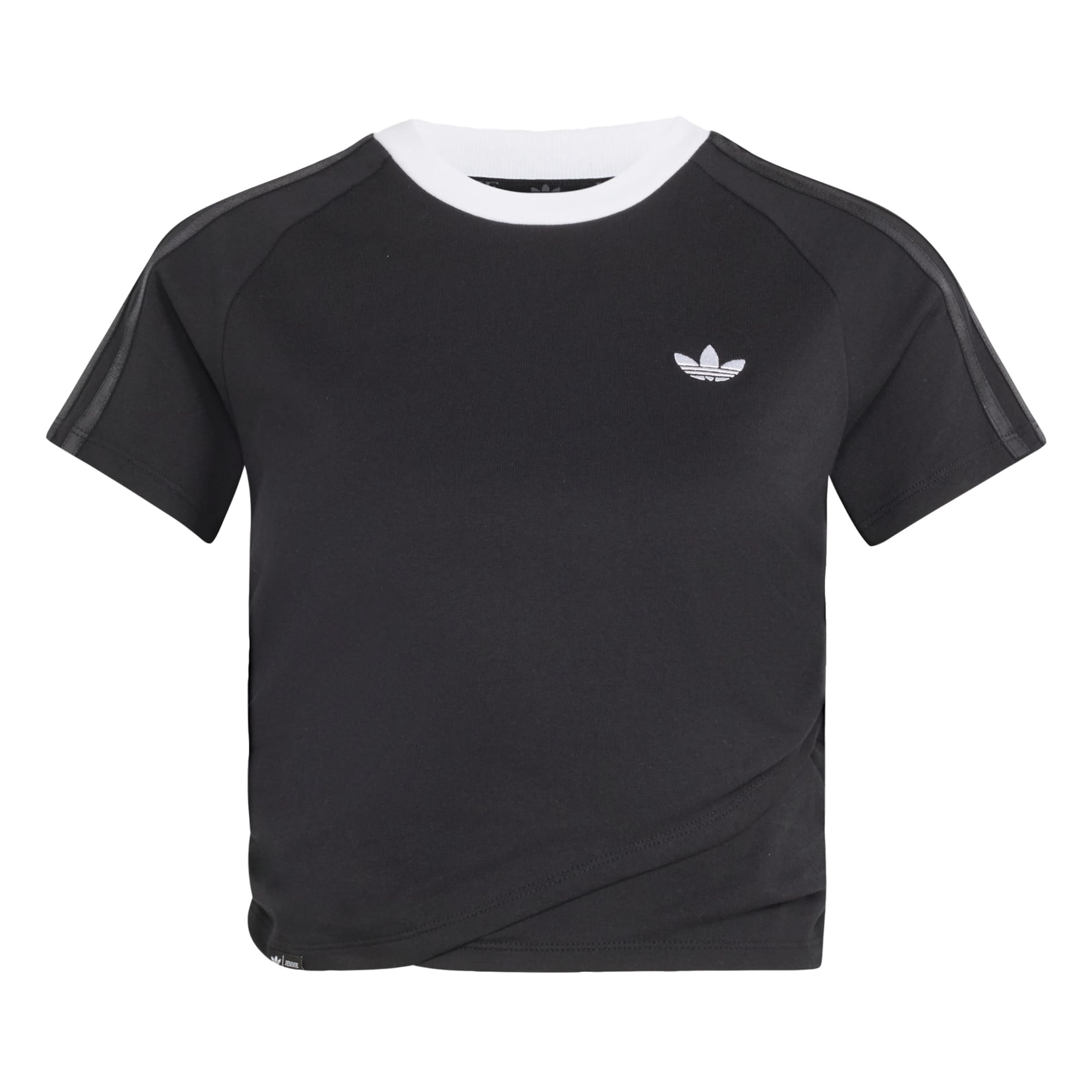 ADIDAS ORIGINALS Shirt 'Adiluna Season 2 X Jennie' in XS in Black / White, Item view