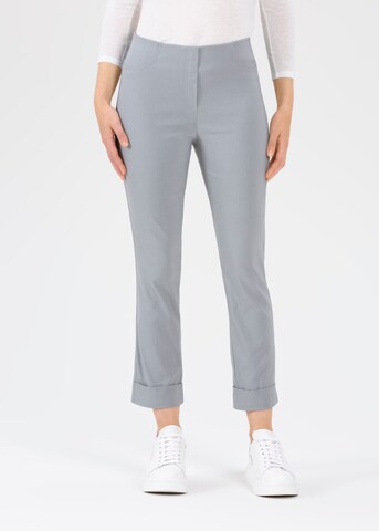 STEHMANN Slimfit Hose 'Igor' in Grau: Vorderseite