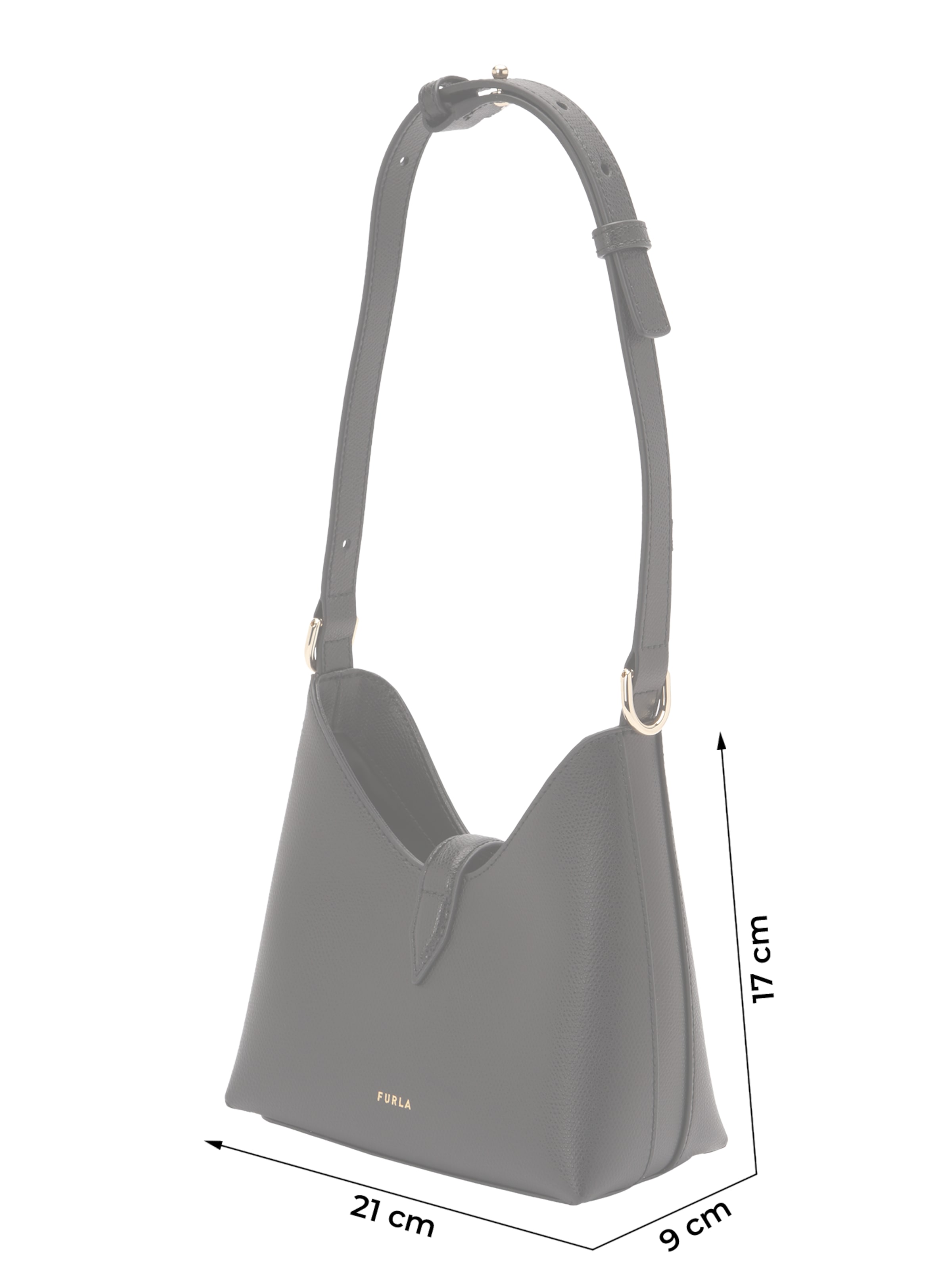 FURLA Наплечная сумка 'IRIDE' в Черный