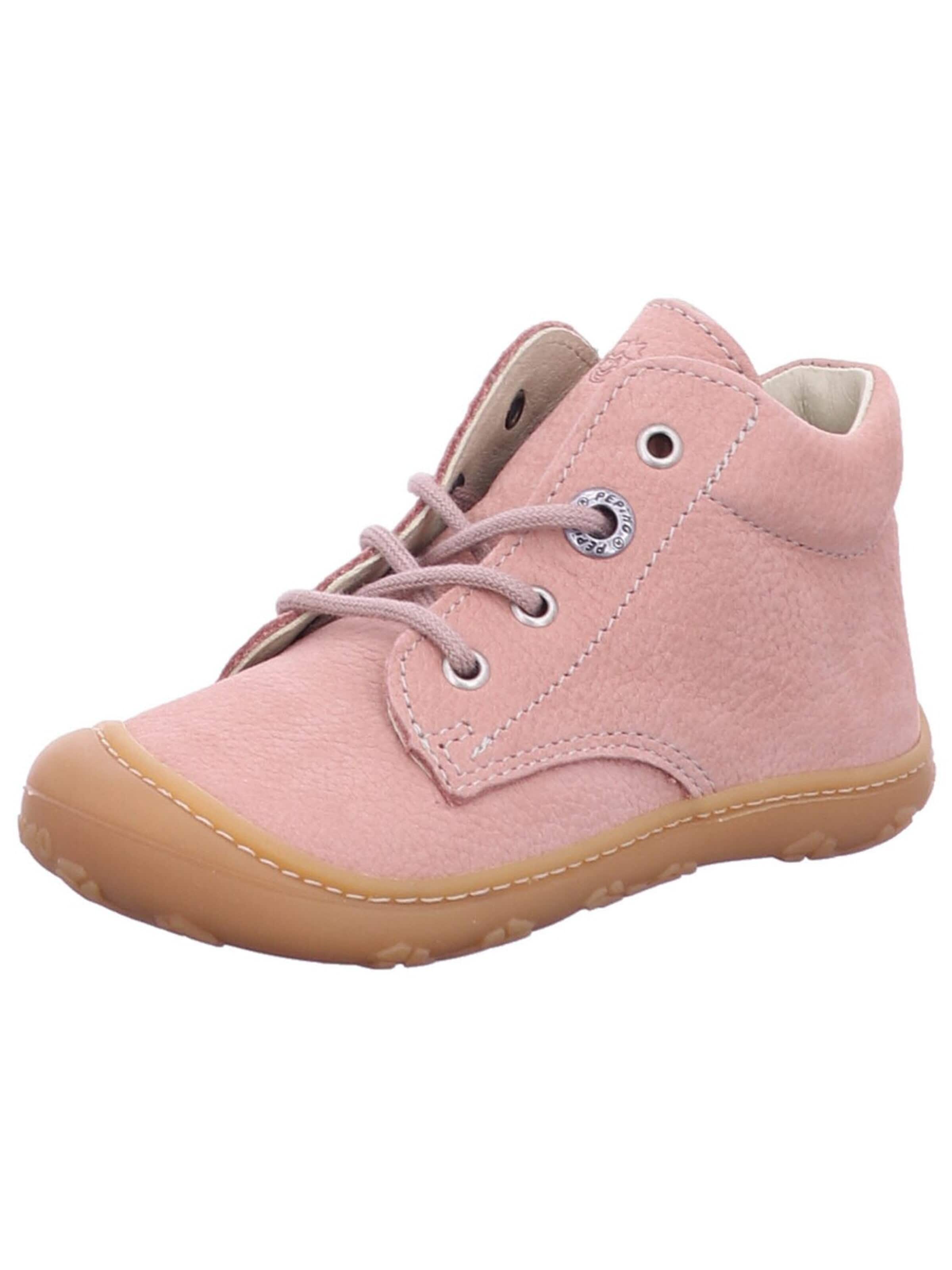RICOSTA Wandelschoen 'Lauflernschuhe Mädchen 50 1200102 310 Nubukleder in rot' in Roze: voorkant