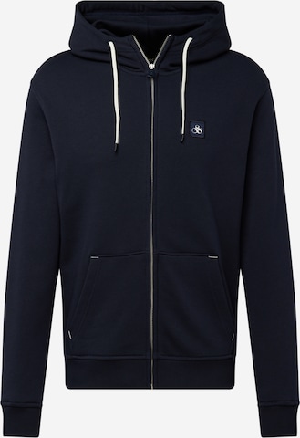 SCOTCH & SODA Sweatjakke 'Essential' i blå: forside