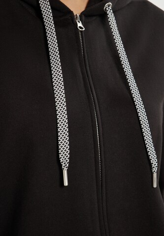 usha BLUE LABEL - Sudadera con cremallera en negro