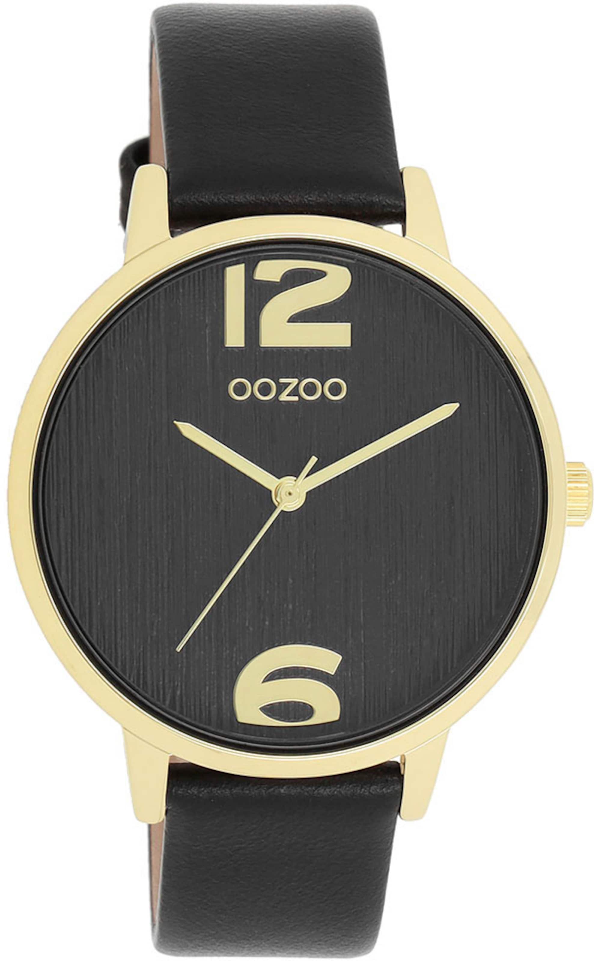 OOZOO Analog Watch in Black: front