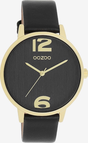 OOZOO Analog Watch in Black: front
