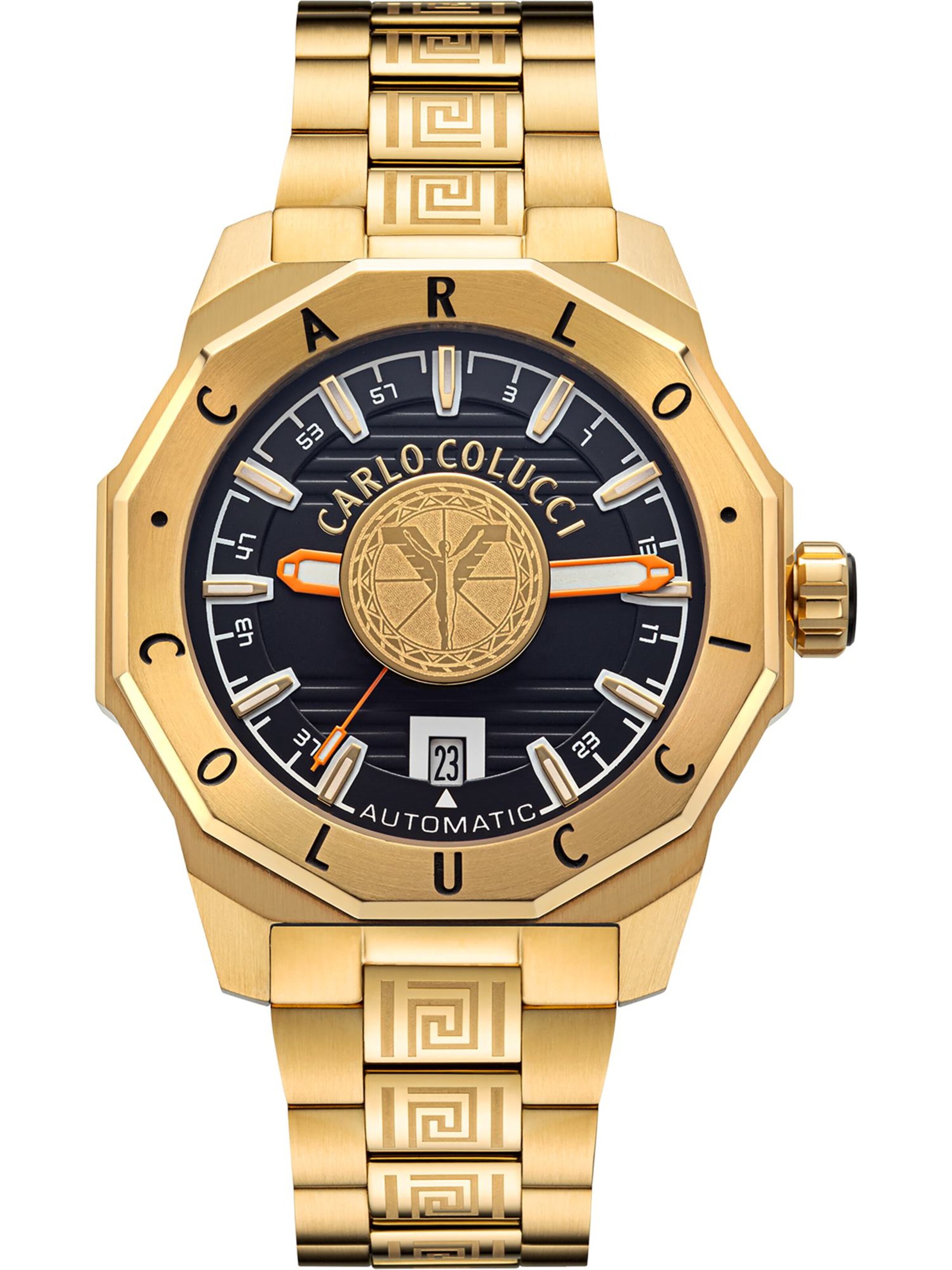 Carlo Colucci Uhr ' Doumbia ' in gold / schwarz, Produktansicht