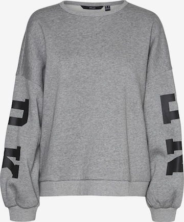 Sweat-shirt 'MALY' VERO MODA en gris : devant