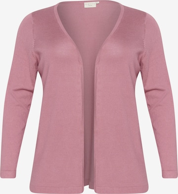 KAFFE CURVE Вязаная кофта 'KC Farsia' в Ярко-розовый: спереди