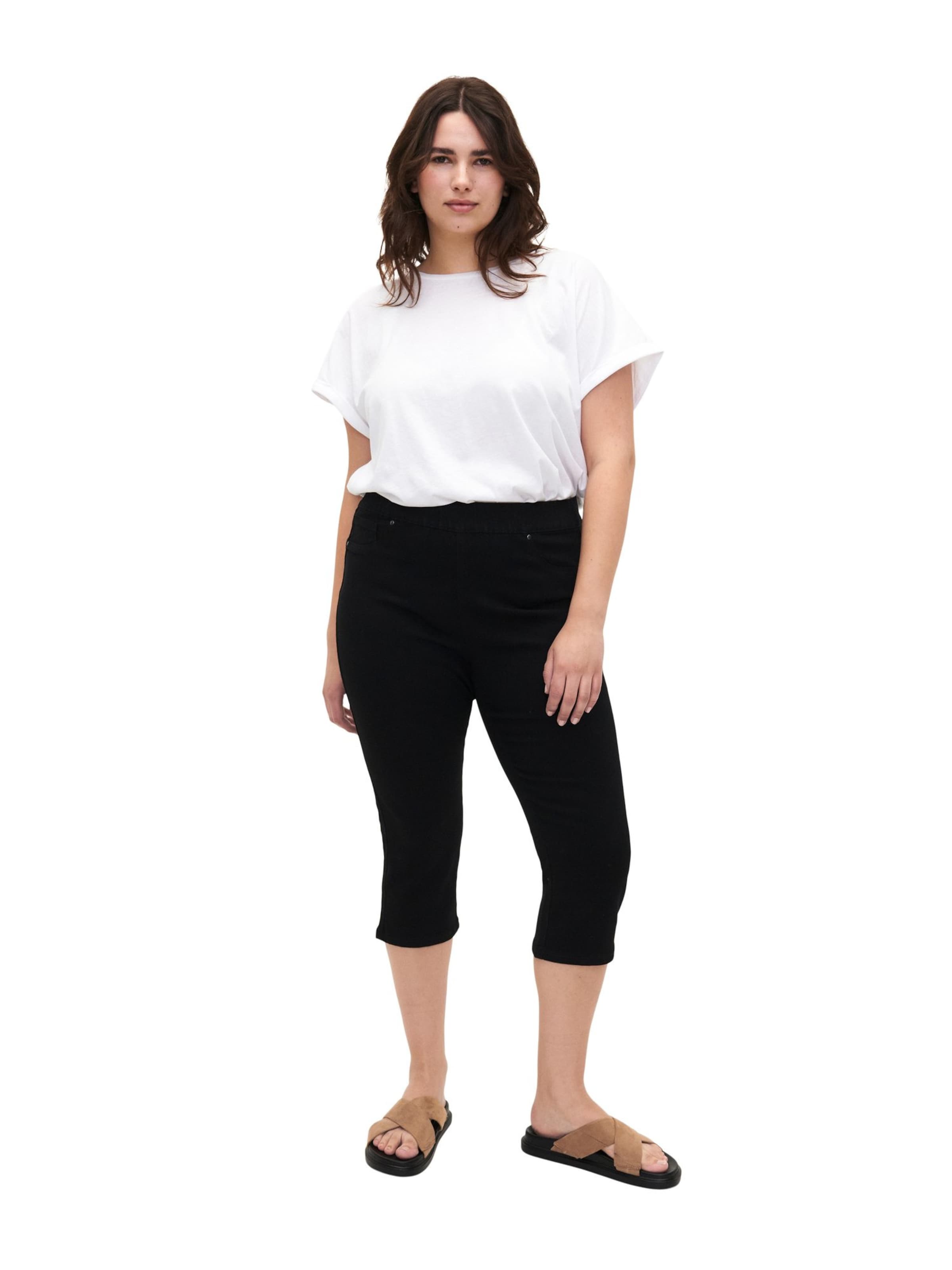 Slimfit Jeans di Zizzi in nero