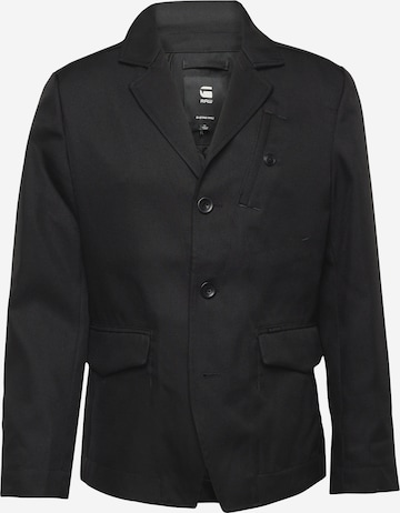 Coupe regular Veste de costume G-Star RAW en noir : devant