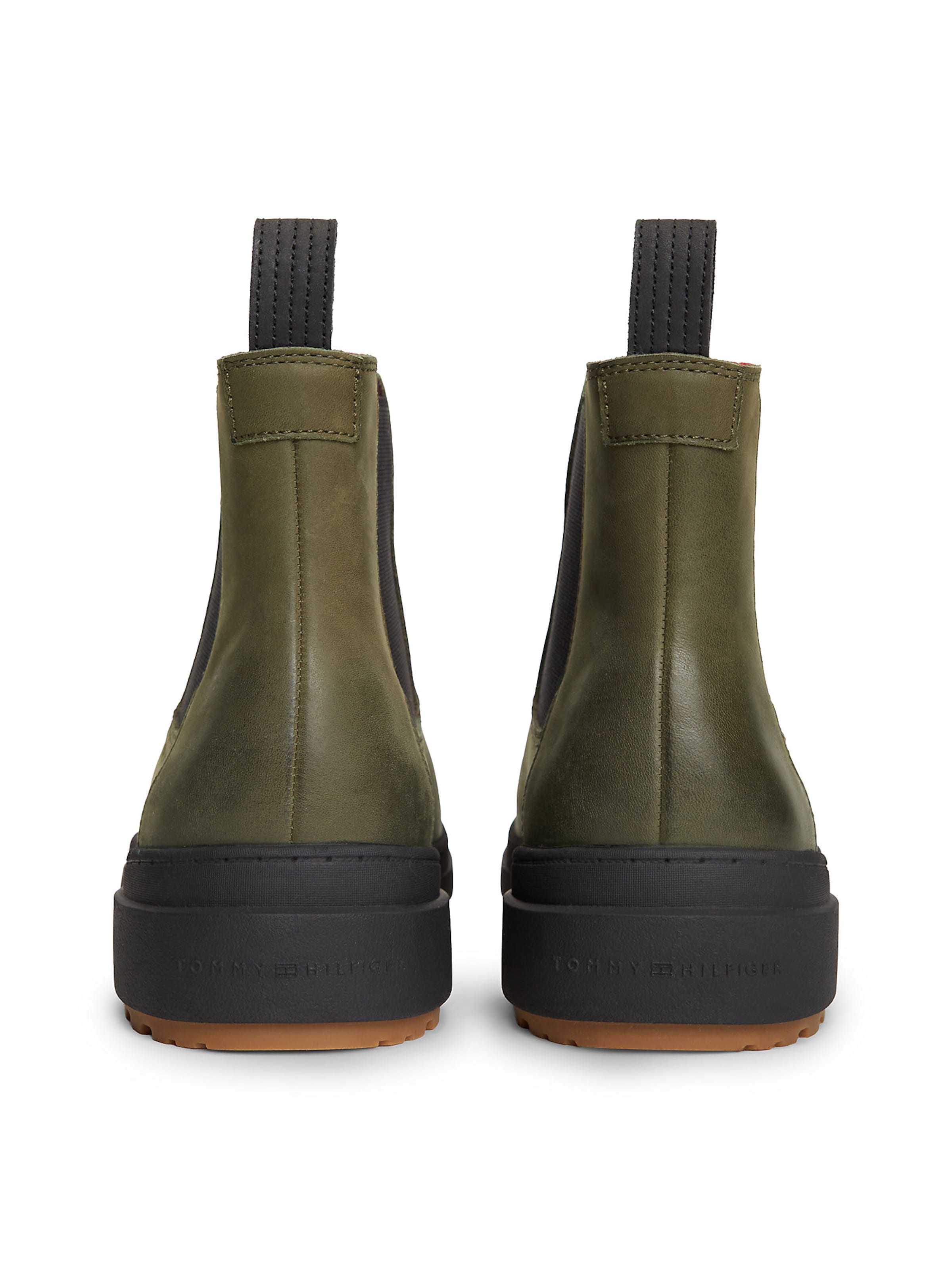 TOMMY HILFIGER Chelsea Boots in Grün