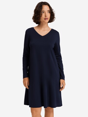 Hanro Nightgown 'Cotton Silk' in Blue