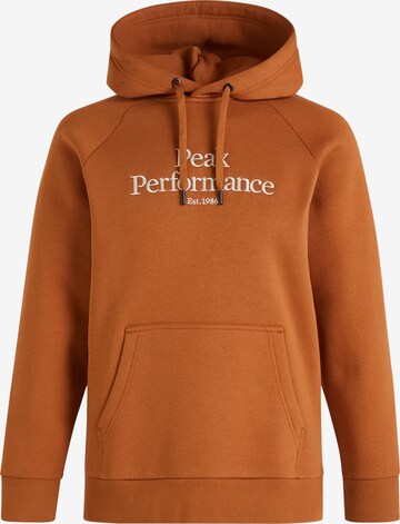 PEAK PERFORMANCE Sweatshirt in Bronze: front