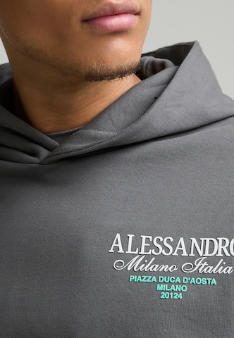 Alessandro Zavetti - Sweatshirt 'Montanelli' em cinzento
