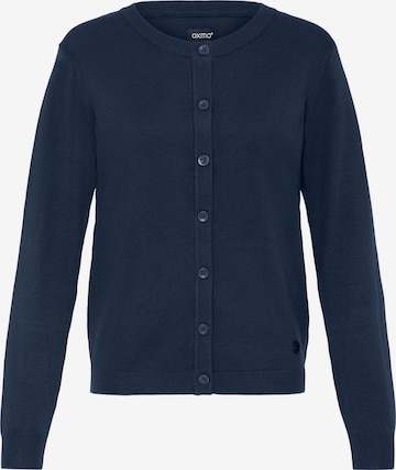 Oxmo Gebreid vest ' OXAIDA ' in Blauw: voorkant