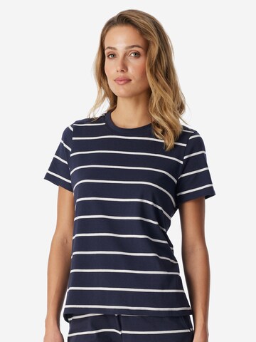 SCHIESSER Pajama Shirt 'Mix & Relax' in Blue