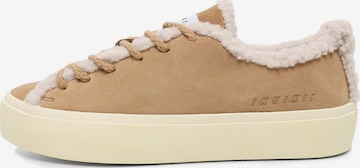 INUIKII - Zapatillas deportivas bajas en beige: frente
