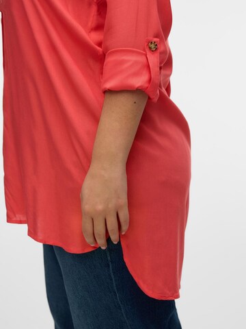 Chemisier 'VMCBumpy' Vero Moda Curve en rose