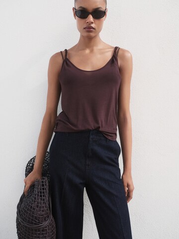 Wide Leg Jean 'ALBA' MANGO en bleu