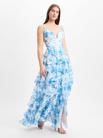 Luxuar Fashion Evening Dress in Blue: front