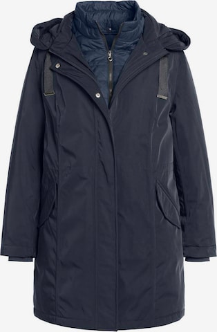 Ulla Popken Raincoat in Blue: front