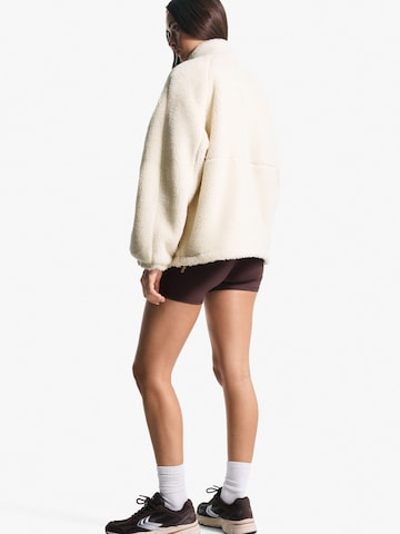 Bershka Flisová bunda - Béžová