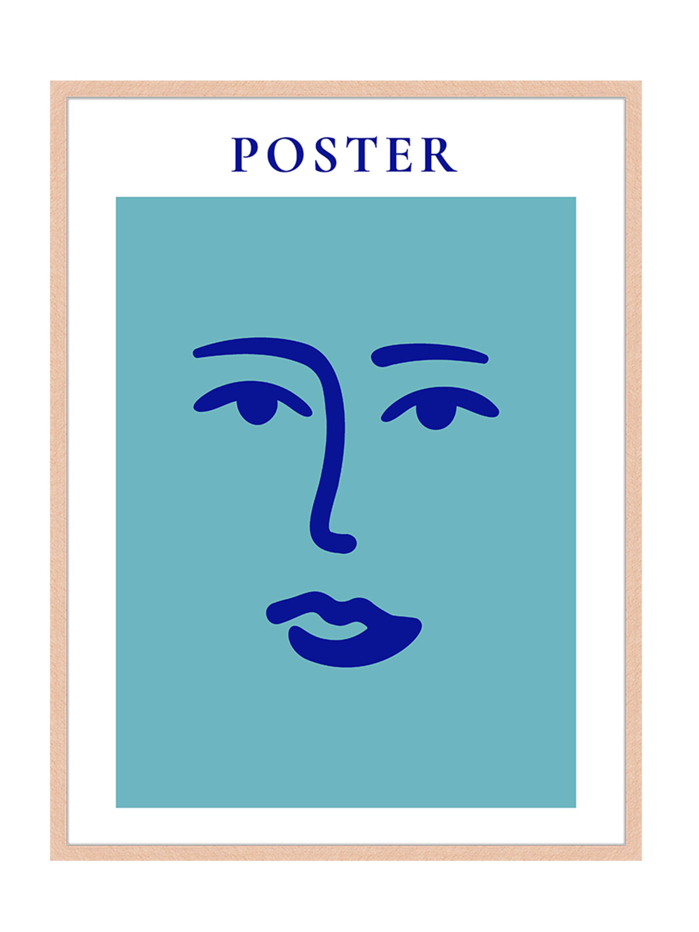 Liv Corday Image 'Face in Blue' in Brown: front