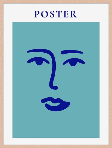 Liv Corday Image 'Face in Blue' in Brown: front