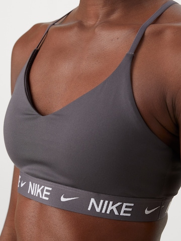NIKE Bralette Sports bra 'INDY' in Grey