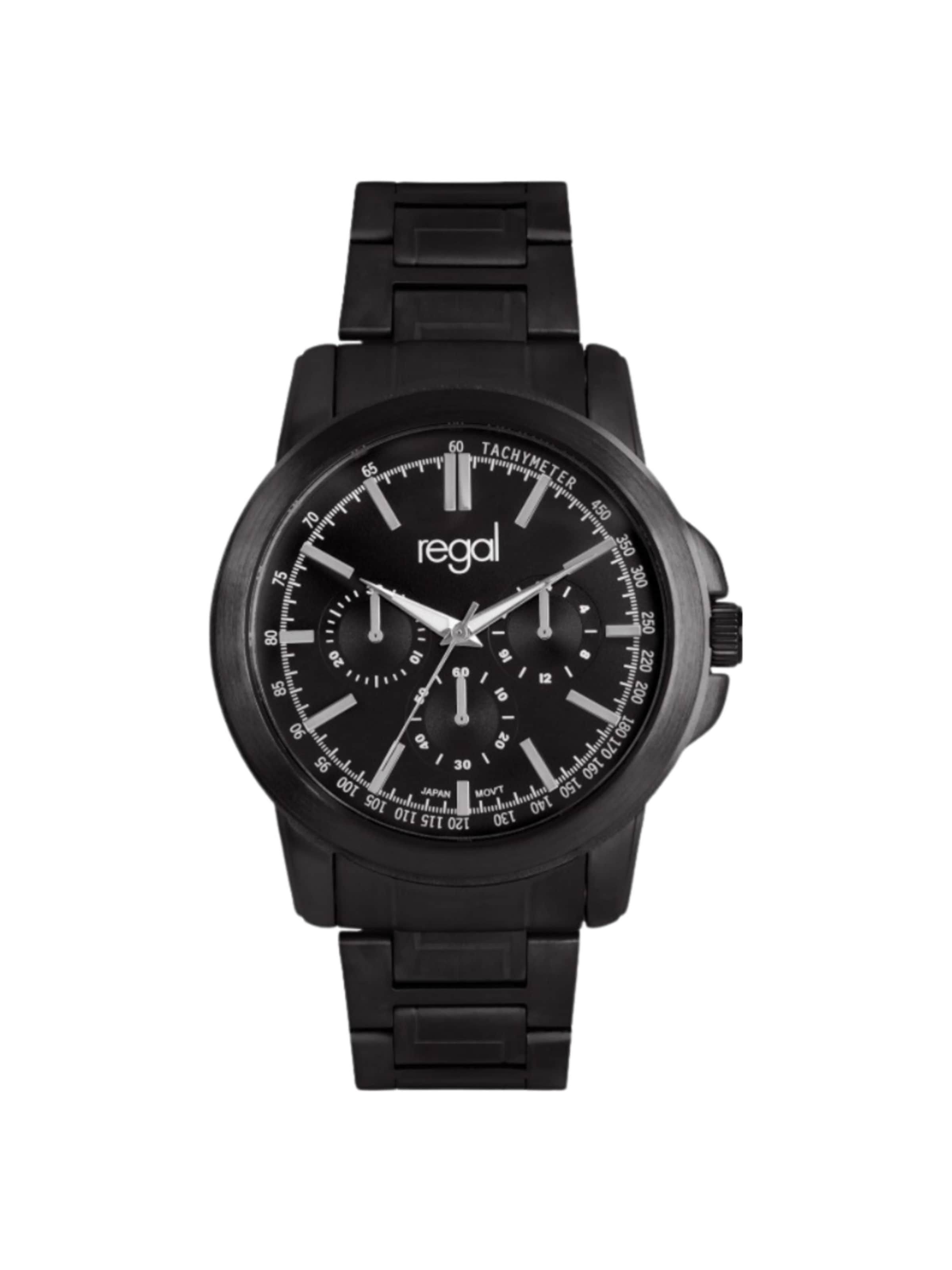 Montre à affichage analogique 'Klassisch' Lucardi en noir : devant