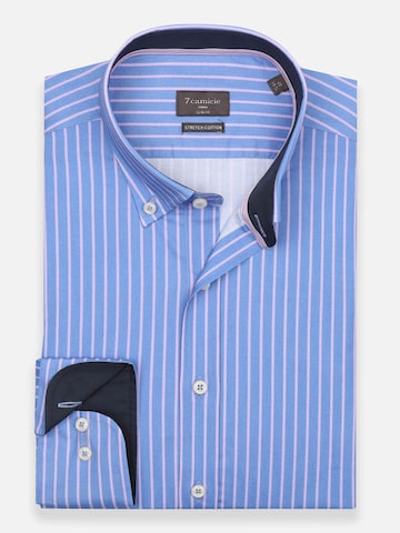 7Camicie Slim Fit Businesshemd 'Leonardo'‌‌‌‌‌ in Blau