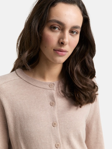 TOM TAILOR Knit cardigan in Brown