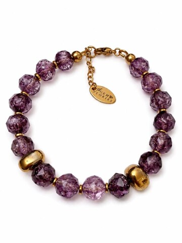 THE GEM STORIES JEWELRY Armband 'Wings of Light' in Lila: voorkant