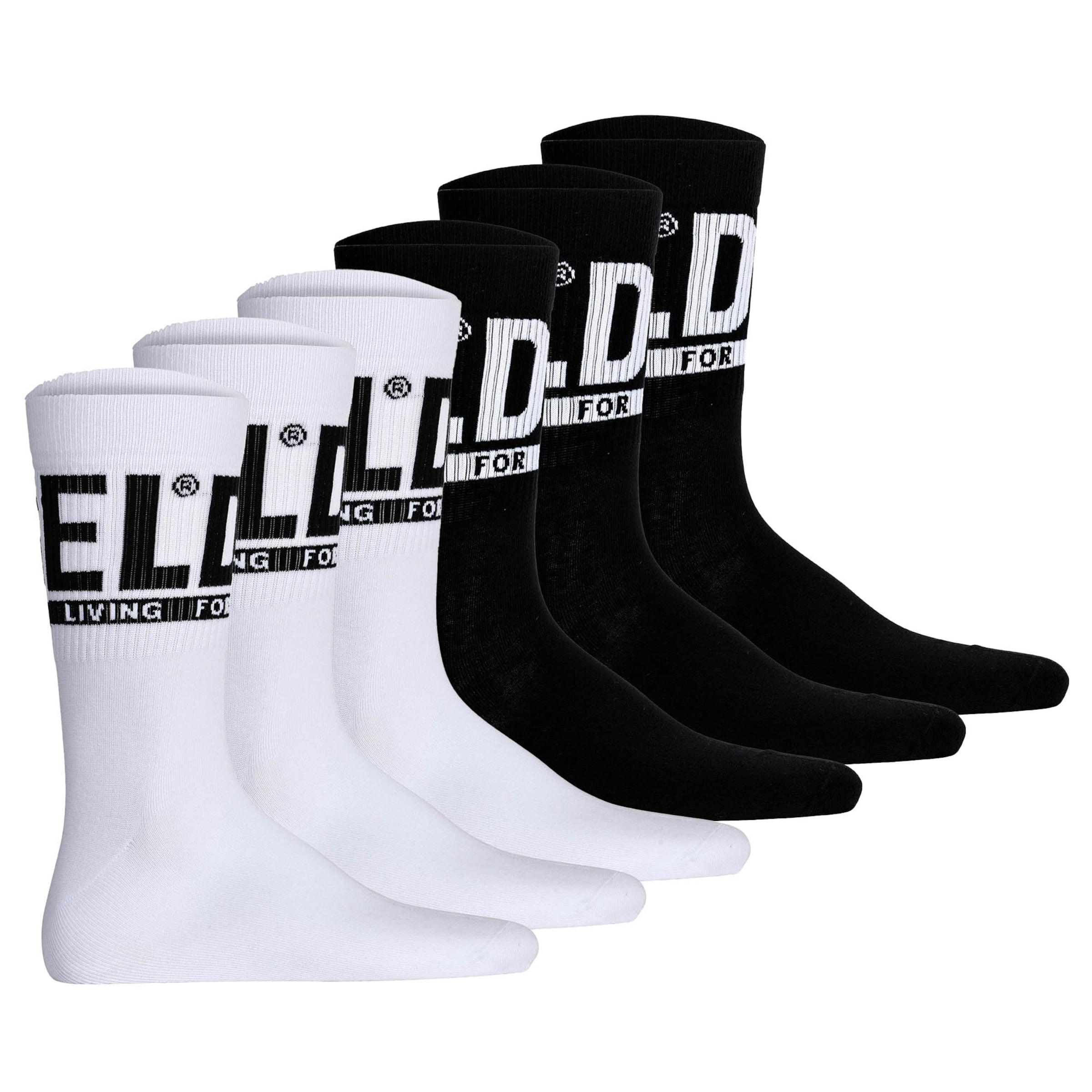 DIESEL - Calcetines en negro: frente