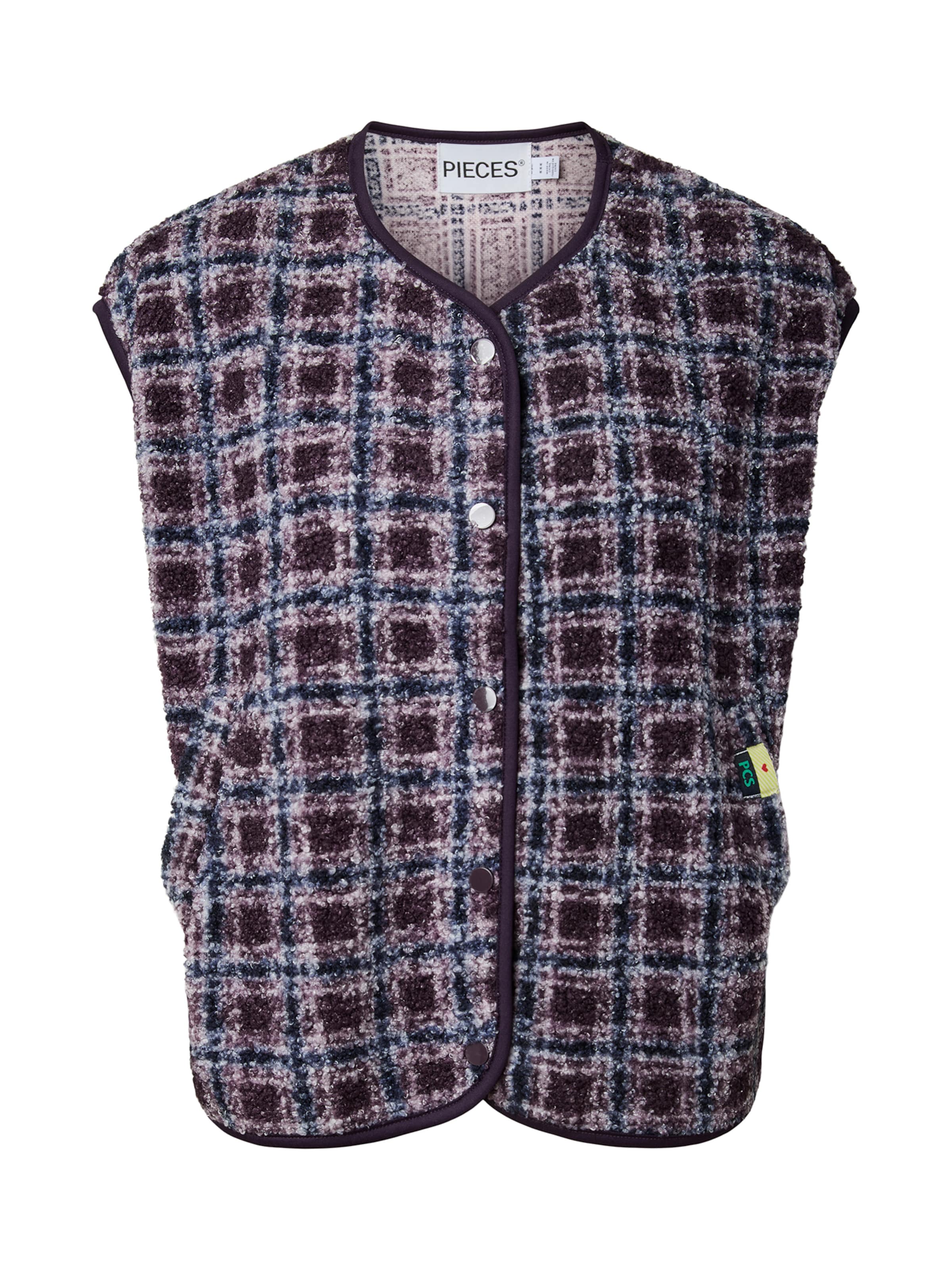 Gilet 'PCKATTY' PIECES en violet : devant