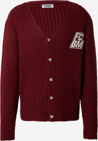 FC BAYERN MÜNCHEN Knit cardigan 'Dave' in Red: front