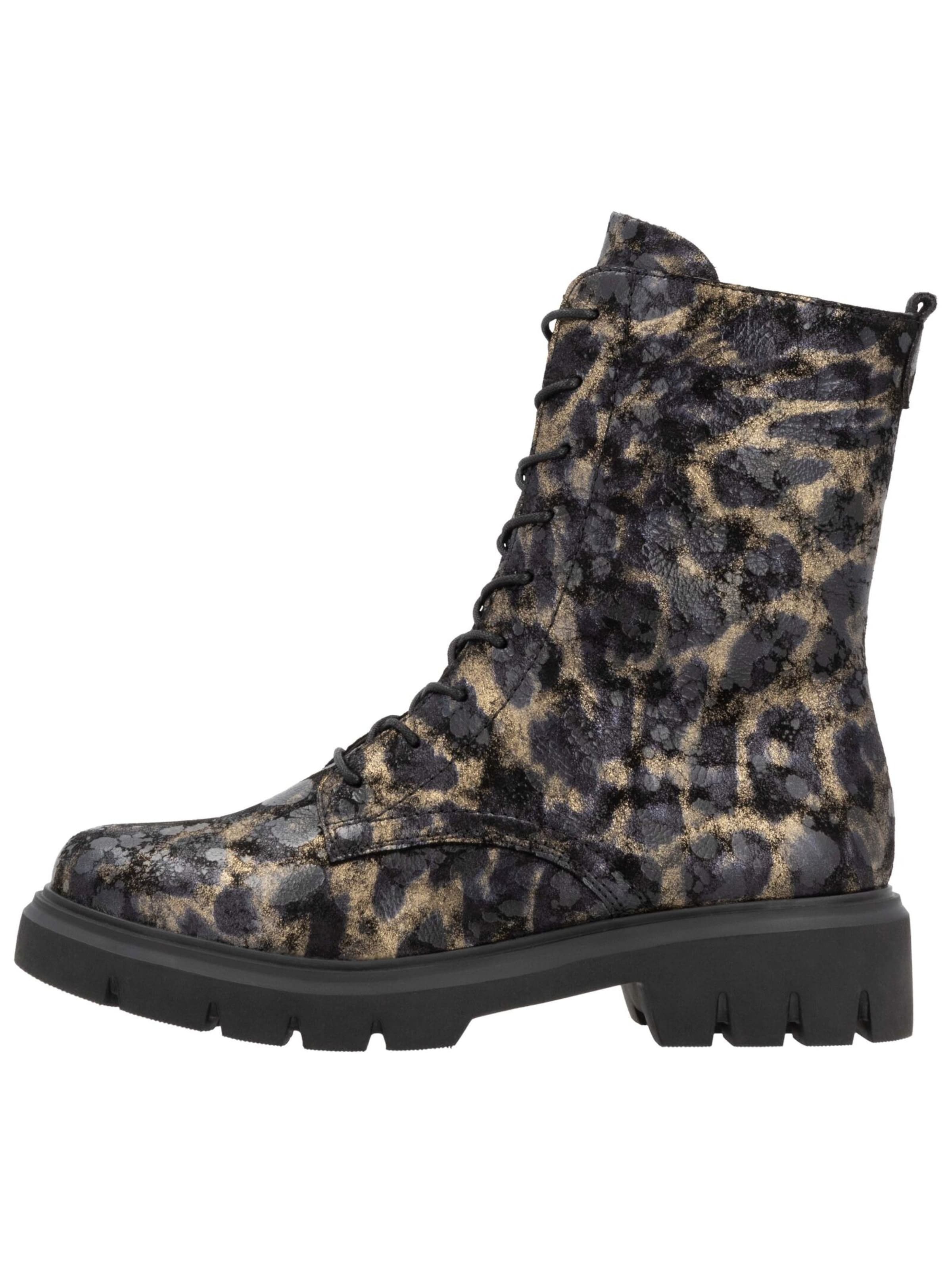 REMONTE Schnürstiefelette in Schwarz