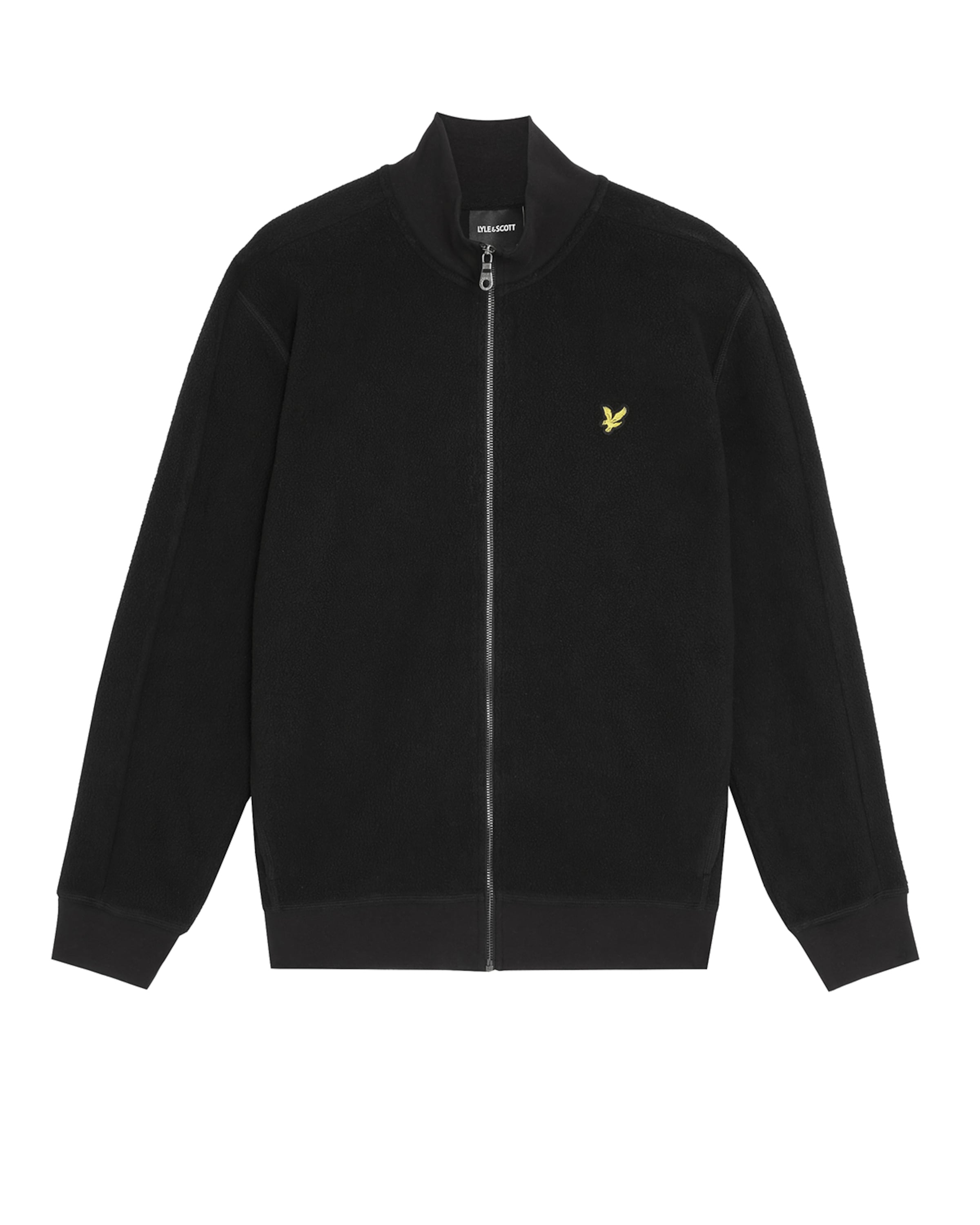 Lyle & Scott Fleecejacke in Schwarz: Vorderseite