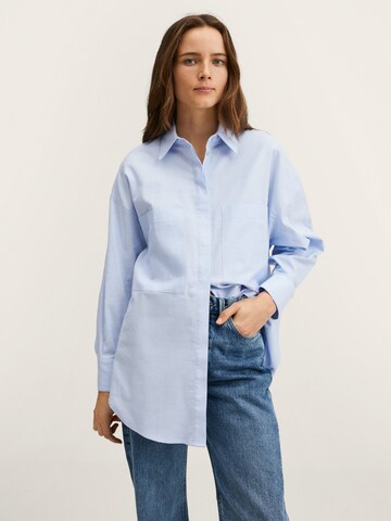 MANGO Blouse 'Ford' in Blue: front