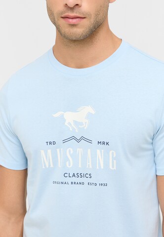 MUSTANG T-Shirt 'Style Austin' in Blau