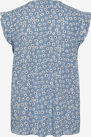 PIECES Blouse 'NYA' in Blauw