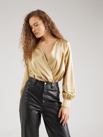 Trendyol Blouse Bodysuit in Gold: front