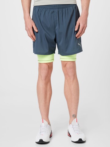 PUMA Regular Sportbroek in Grijs: voorkant