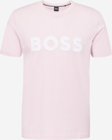 BOSS T-Shirt 'Tiburt' in Pink: predná strana