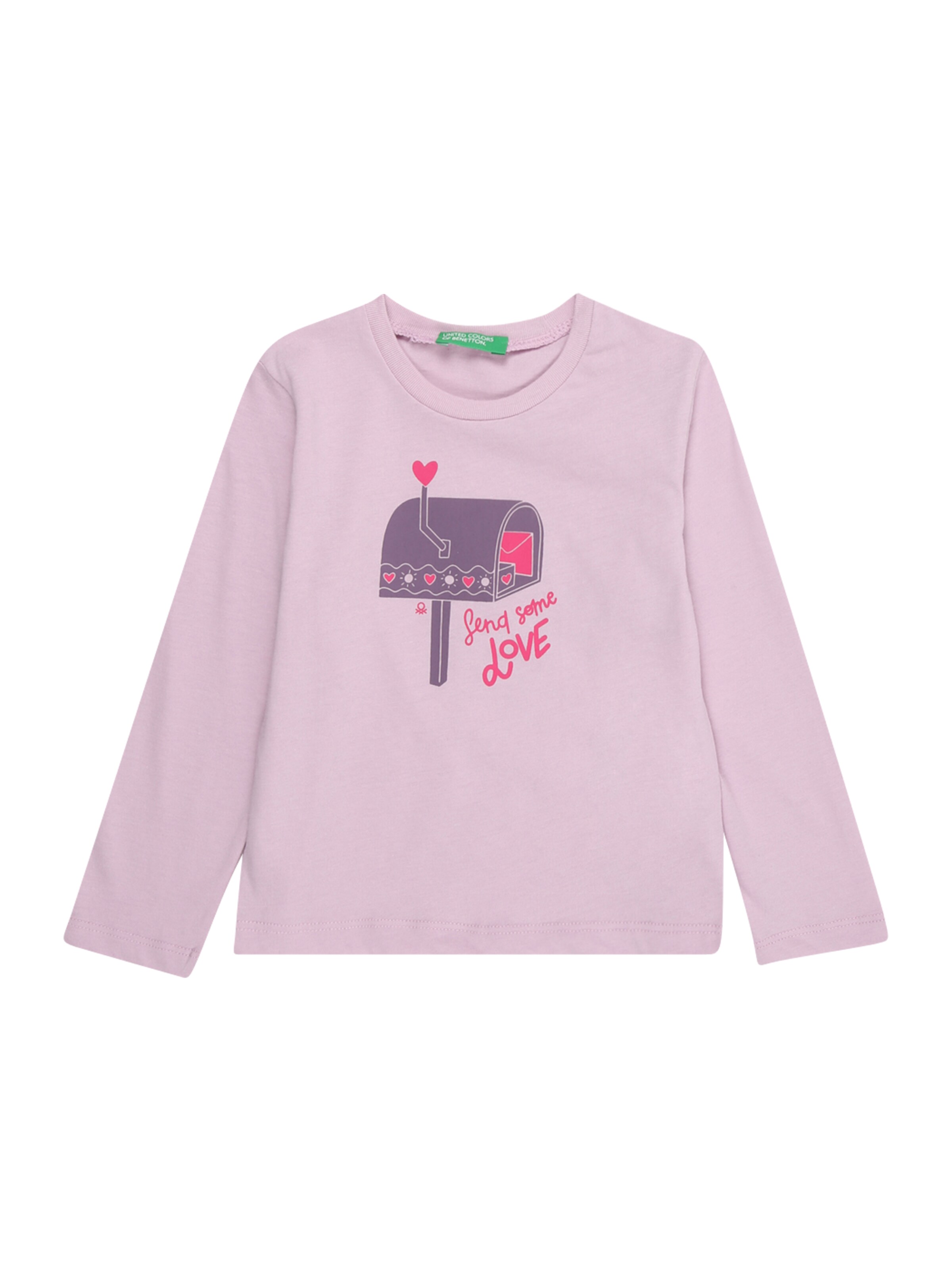 UNITED COLORS OF BENETTON Majica | vijolična barva: sprednja stran